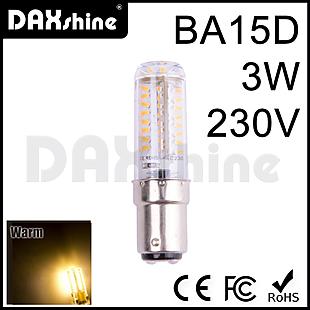DAXSHINE 70LED BA15D 3W 230V Warm White 2800-3200K 170-200lm  